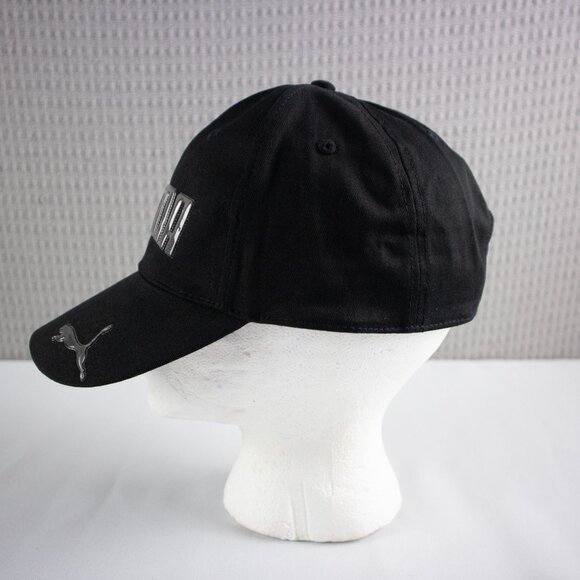 Puma Logo Strapback Hat Black - Picture 3 of 8